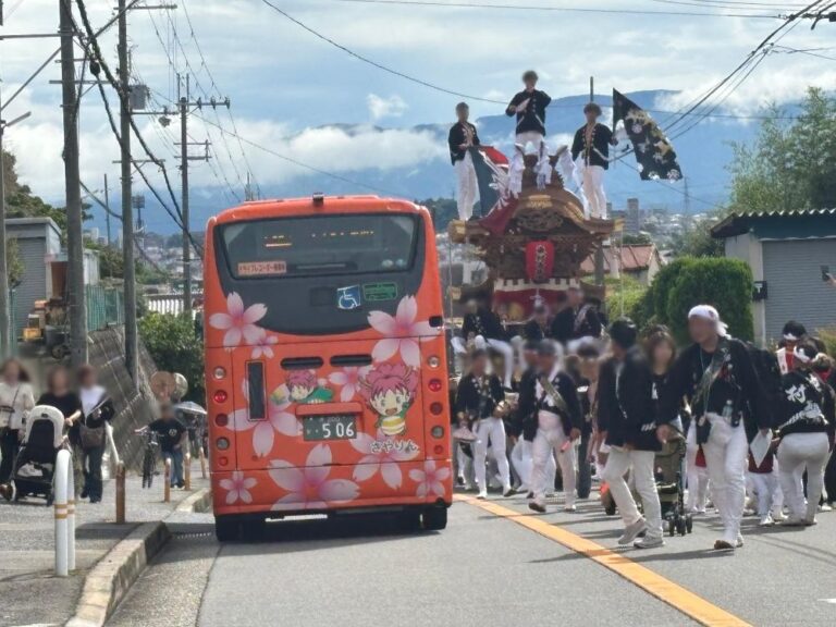 【大阪狭山市】さやか通りに地車囃子が鳴り響く！狭山神社からさやか公園まで、地車行列についていきました