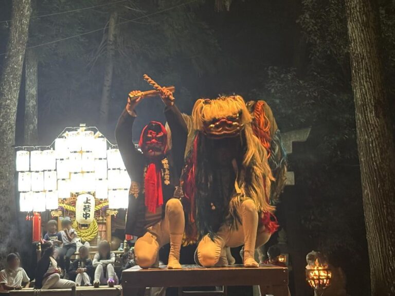 【南河内郡千早赤阪村】これが本物の村祭り！中津原の村衆が中津神社に地車と獅子舞、相撲を奉納